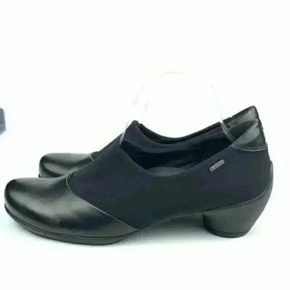 New Ecco heels 41 10-10.5 Black leather gore-Tex - Picture 3 of 9